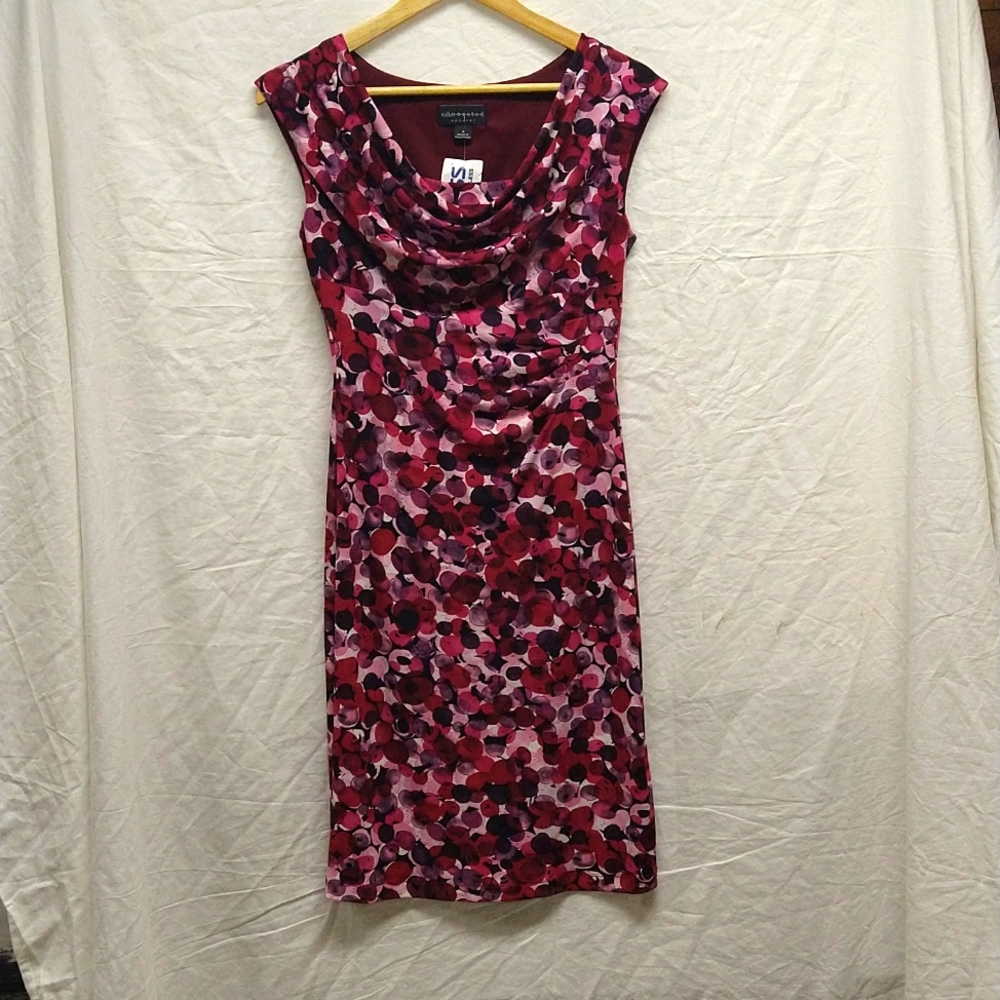 Connected Apparel • bubble print midi dress